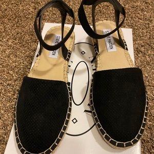 Espadrilles, black, suede.
